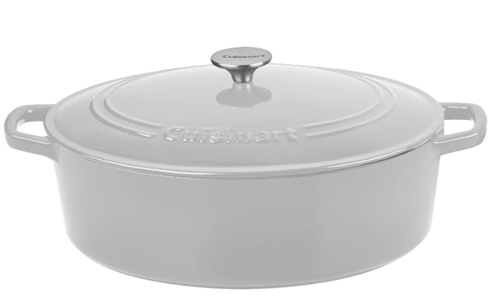 CUISINART CI770-33-GRW 7 QT Casserole Oval - COOL GREY Like New