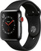 Apple Watch Series 3 42mm MQK92LL/A - Stainless Steel Case Black Sport Band Like New