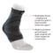MCDAVID SPORT COMPRESSION KNIT ANKLE SLEEVE WITH GEL BUTTRESS SIZE L/XL - BLACK - Like New