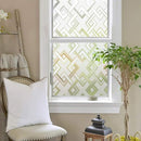 Finnez Decorative Privacy Window Film, 3D Rhombus Pattern, 35.4 x 78.7 in - Brand New