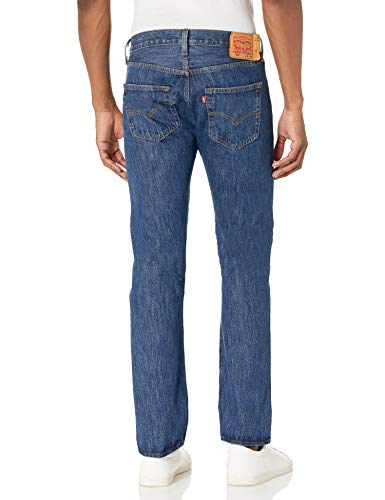 LEVI'S MEN'S 501 ORIGINAL FIT JEANS SIZE MEN 32X36 DARK STONEWASH - Brand New