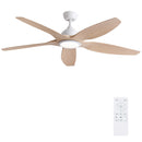 Newday Solid Wood 60 Inch Ceiling Fan with LED Light & Remote Control - Like New