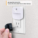 UIGOS LED NIGHTLIGHT, DUSK-TO-DAWN SENSOR, COMPACT, 6 PACK - WHITE - Like New