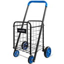 SereneLife Kids Utility/Shopping Cart with Rolling Swivel Wheels - BLUE - Like New