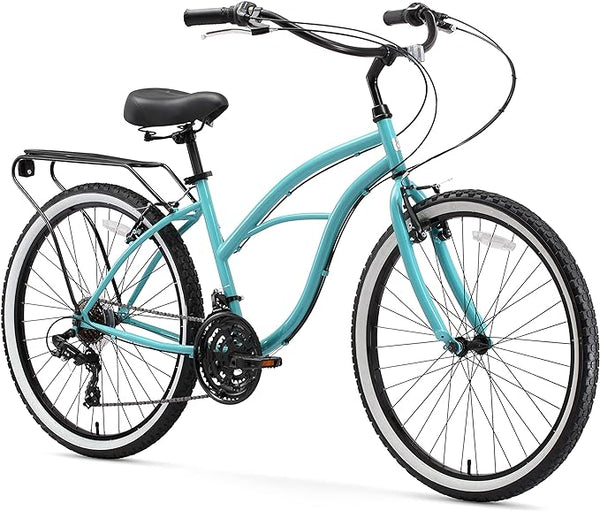 Sixthreezero Around The Block Beach Cruiser Bike 1 Speed 26" 630049 - TEAL BLUE Like New