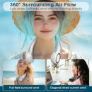 CIVPOWER Neck Fan Portable Personal Neck Cooling Rechargeable Headphone - WHITE - Like New