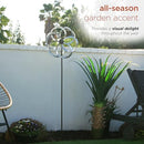 Alpine Corporation 59" Tall Outdoor Metal Wind Spinner Garden Stake - Brand New