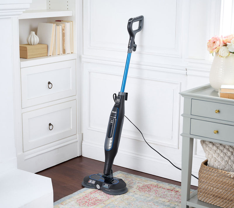 SHARK S7201 STEAM & SCRUB, STEAM BLASTER HARD FLOOR & LED, S7201QNV -  BLUE - Like New