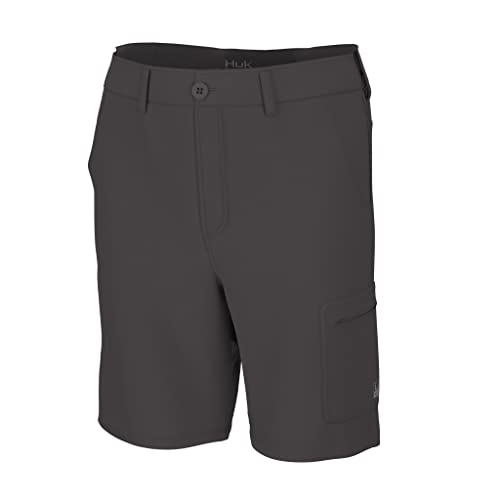 HUK NEXT LEVEL FISHING SHORTS MEN XL IRON H20000171 - Brand New