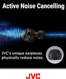 JVC Compact True Wireless Headphones Active Noise Cancelling HA-A30T-A - Blue Like New