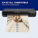 ZYERCH 13 INCH A3 LAMINATOR MACHINE 7 IN 1 THERMAL LAMINATOR NEVER JAM - BLACK - Like New