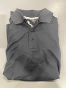 REEBOK SHORT SLEEVE POLO - SIZE: WOMEN L - GRAY/WHITE - Like New
