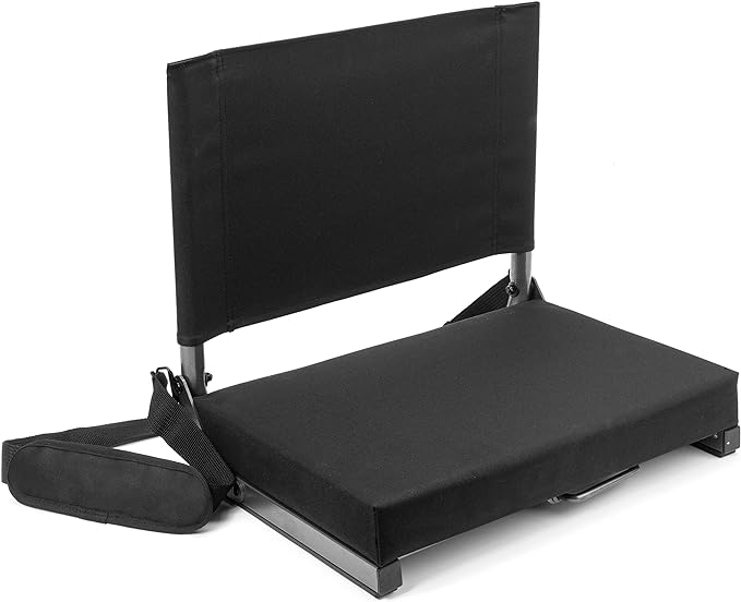 Cascade Mountain Tech Deluxe Stadium Seat One Size Black Ultra Padded - Black - Like New