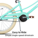 JOYSTAR FANTASY GIRLS BIKE 20" WHEELS - MINT GREEN - Like New