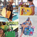 Rubber Beach Tote Bag Water Resistant Beach Pool Sports Handbag - 11 - Like New