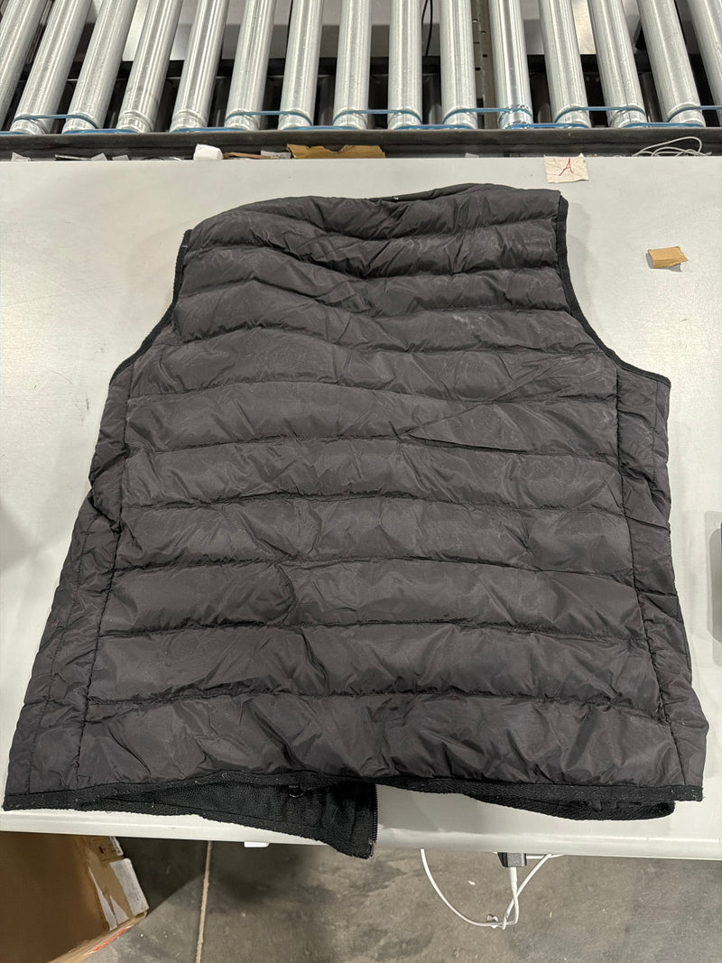 VENUSTAS HEATED PUFFER VEST, EXTRA 6000MAH BATTERY PACK - SIZE: WOMEN XL - BLACK - Like New