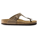 BIRKENSTOCK GIZEH OILED LEATHER SANDALS - SIZE: MEN 7 WOMEN 9 - TOBACCO BROWN - Brand New