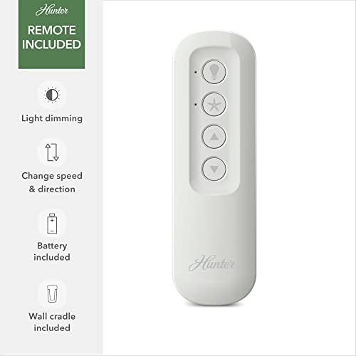 HUNTER BYHALIA 52 IN. CEILING FAN LIGHT REMOTE CC51418-A NOBLE BRONZE - BRONZE - Like New