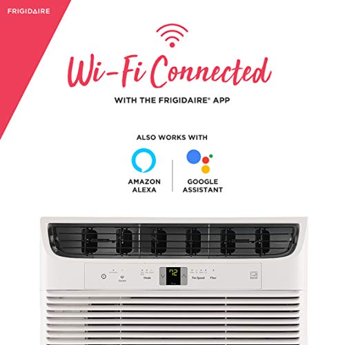 FRIGIDAIRE 6,100 BTU 115V WINDOW AIR CONDITIONER COOLS 250 SQ. FT. WI-FI WHITE Like New