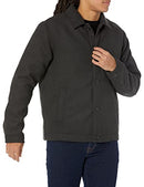 AMAZON ESSENTIALS MEN'S WOOL BLEND BOMBER JACKET SIZE: LARGE - BLACK - Brand New
