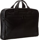 Tumi Organizer Portfolio Brief, Black Leather-Alpha 2, One Size - Brand New