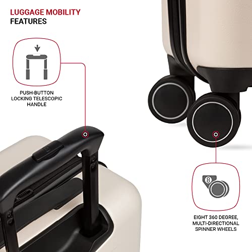 SwissGear 8020 Eclipse Hardside Expandable Luggage Spinner Wheels 8020828156 - Like New