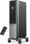 Dreo Oil Radiator Electric Radiant Heaters Large Room Remote DR-HSH010 - GRAY Like New