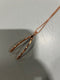 MARC JACOBS GOLD WISHBONE NECKLACE, 12 INCH - GOLD - Like New