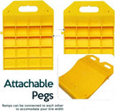 Zonetech TS0004 Tire Saver Ramps, 2 Pack, Yellow - Like New