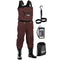 FOXELLI CHEST WADERS WATERPROOF 4MM NEOPRENE MEN SIZE 8 BROWN - Like New