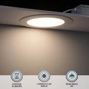 TORCHSTAR 4Pack 6" Ultra-Thin LED Recessed Light 4000K, CRI90 - White - Brand New
