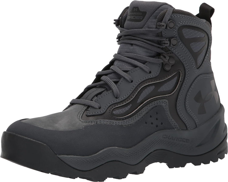 3024265 Under Armour Men's Charged Raider Mid Hiking Boot GREY/GREY/BLACK 8 - Brand New