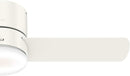 HUNTER FAN COMPANY 44" LED KIT 59452 LOW PROFILE 44" CEILING FAN - FRESH WHITE - Like New