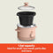 BELLA 1.5 QT SLOW COOKER 3 HEAT MANUAL CONTROL EVERGOOD™ CERAMIC - BLOSSOM - Like New