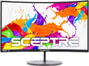For Parts: Sceptre Curved 24 FHD Build in Speakers Black C249W-1920RN DEFECTIVE SCREEN