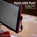 MP DUEX MAX (RIO ROUGE) DUAL SCREEN MONITOR, 12.6"X8.9" - RED - Like New