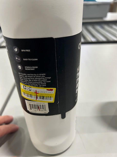 OWALA 24OZ SLEEK WHITE WITH GRAY TOP OF LID - WHITE/GRAY - Like New
