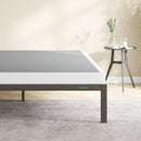 NOVILLA BOX SPRING FOR QUEEN BED 4-INCH METAL BED MATTRESS NO NOISE - BLACK - Like New