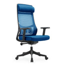 LEISUREMOD ERGONOMIC BLUE OFFICE CHAIR HIGH BACK MESH DESK CHAIR DO56BU - BLUE - Like New