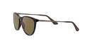 RJ9060 Ray Ban Girls' Erika Round Rubber Havana Dark Brown Lenses 50MM - 50MM - Like New