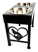 Elevated Dog Feeder Stand Gourmet Dog Treats 16" Tall Made in USA - Like New