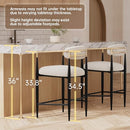 Morden Fort Counter Height Bar Stools Set of 2, 26" Boucle Barstools Backrest - Like New