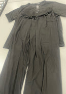 TALMONT WOMEN'S PAJAMA SET SHORT SLEEVE 2 PIECE LOUNGE SET, SIZE: S-M - BLACK - Brand New