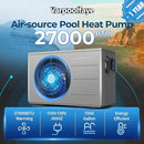 VARPOOLFAYE PRO 27000 BTU SWIMMING POOL HEAT PUMP GROUND POOL 7000 GALLON - GRAY - Like New