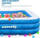 Aquadoo Family Swimming Inflatable Pool 118" X 72" X 22" AQUADOO-KP - Blue - Like New
