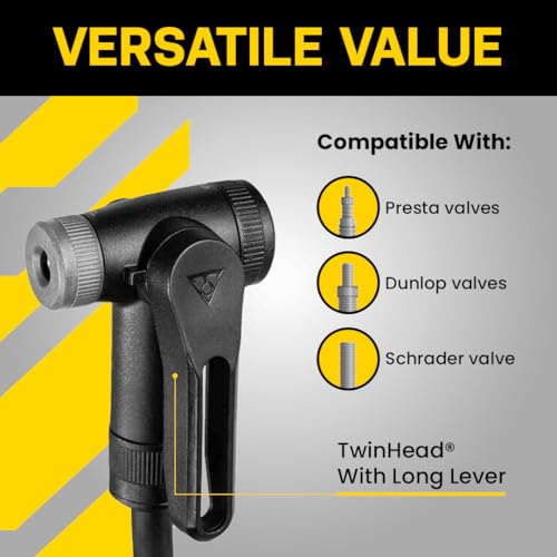 TOPEAK JOEBLOW SPORT III HIGH PRESSURE BIKE FLOOR PUMP 160PSI 3" GAUGE - BLACK - Brand New