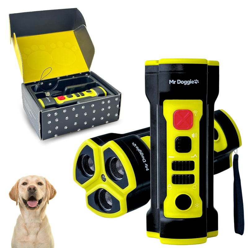 MR. DOGGIE ANTI BARKING DEVICE FOR DOGS - DOG BARK DETERRENT WITH RECHARGEABLE - Like New