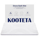 KOOTETA Stone Bath Mat, Shower Mat, Super Absorbent, Easy to Clean - White - Like New