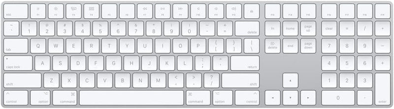 Apple Magic Keyboard With Numeric Keypad A1843 US English MQ052LL/A Silver - Like New