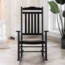 BplusZ Patio Rocking Chair Outdoor Furniture Comfy Rocker B08TTM4NLR - Black - Brand New